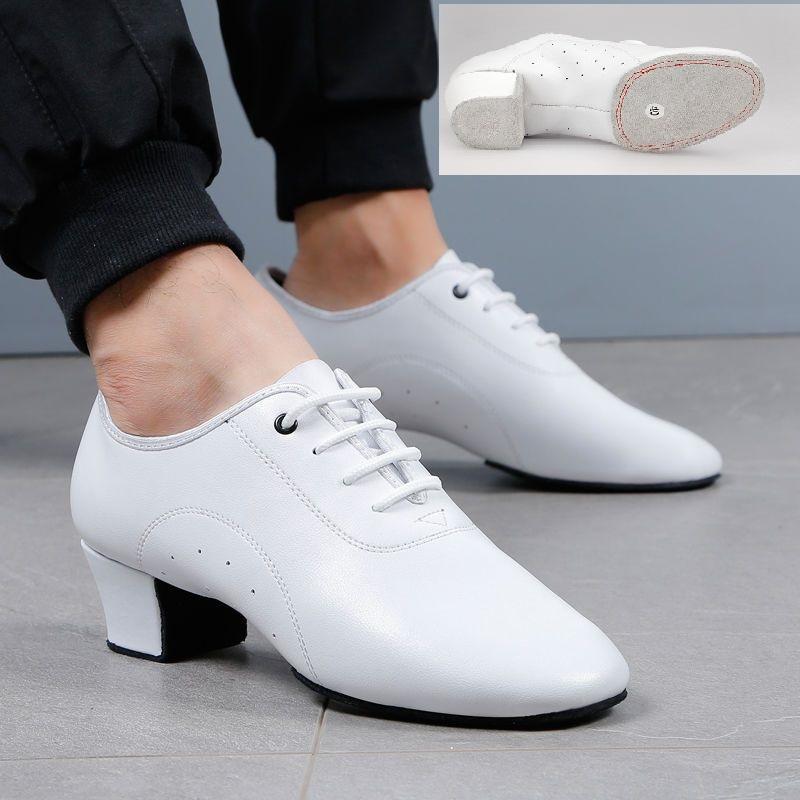 Natürliche Echte Leder Herren Tanzschuhe Square Dancing Gesellschaftstanzschuhe Latein Kinder Jungen Standardtanz Moderne Sneaker