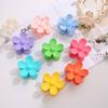 1 szt. Cukierkowe kolory duży kwiatowy klips do włosów kobiety dziewczęta śliczny kucyk makijaż kąpiel krab pazury klipy moda świeże plażowe nakrycia głowy akcesoria