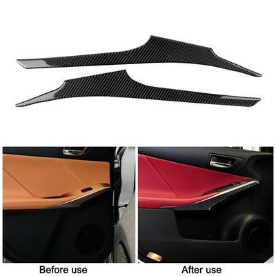 Kolfiber För LEXUS IS250 IS300 IS350 2014-18 Dörr Armstöd Klistermärke Skydd Trim