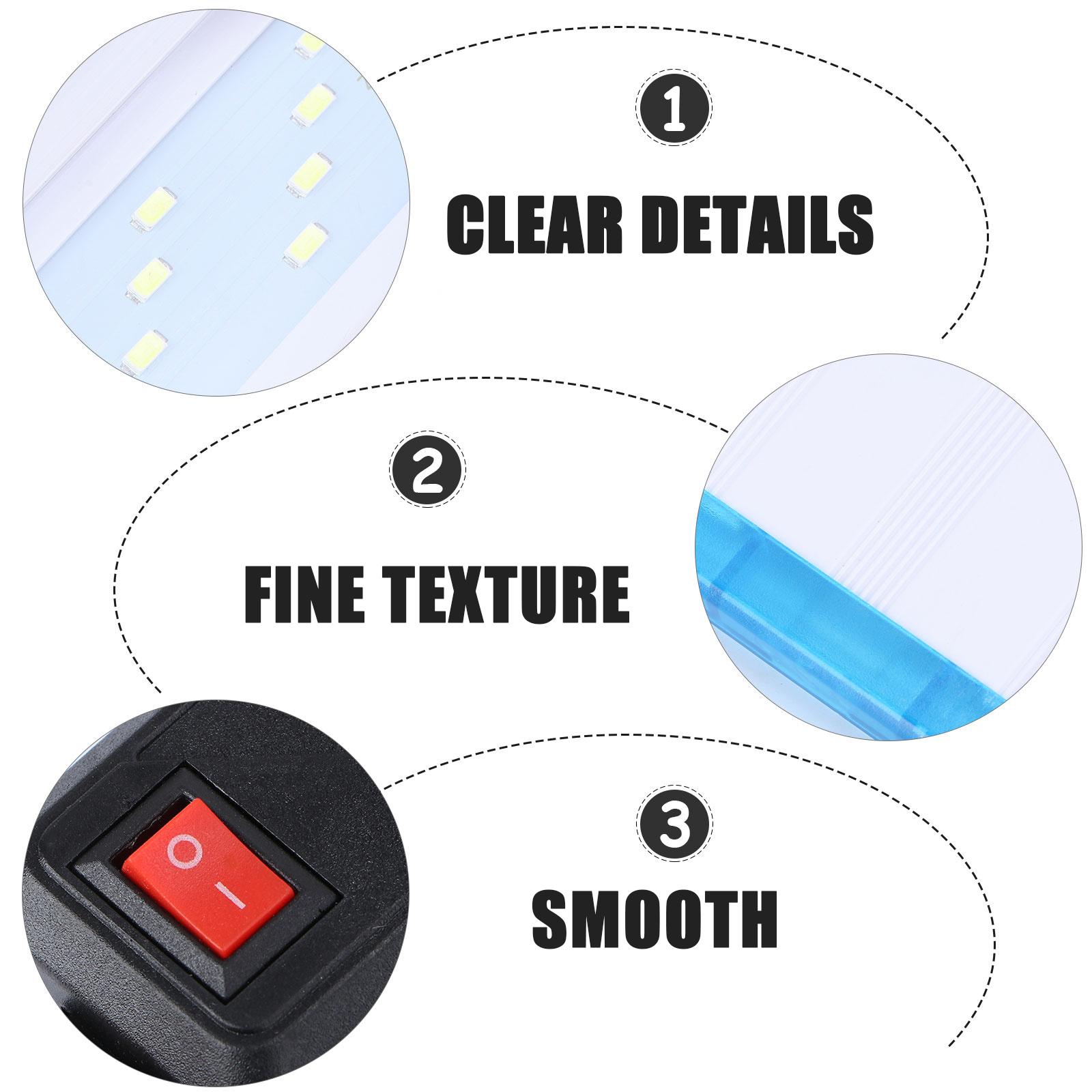 

1pc Fish Tank Led Light Aquarium Lamp Ultra-Thin Waterproof High Brightness Long Lifespan For Aquatic Plants Landscape EU Plug