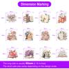 Watercolor Book with Flower Aesthetic Stickers DIY Gift Decal for Notebook Laptop Phone Scrapbook Decorative Bottles Waterproof