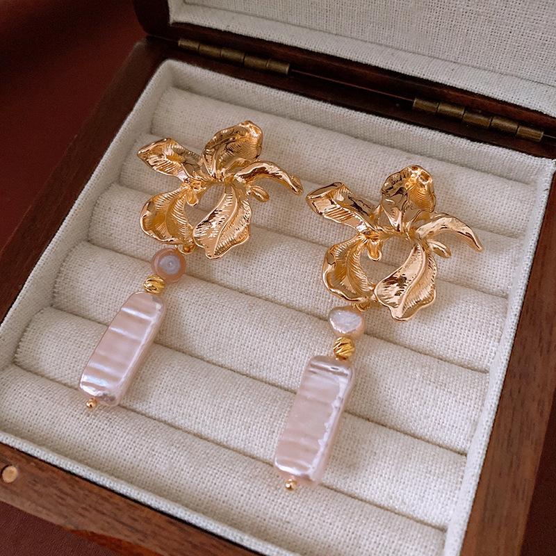 

Винтажные ретро серьги-пусеты Серебряная игла - Элегантные, универсальные, высококлассные серьги в придворном стиле.