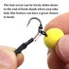 4pcs Ronnies Rigs With Bait Screw/Ring Swivel Strong Curve Shank Fishing Hook Ready Made Rig For Carp Fishing Accessories Tackle