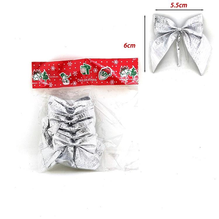 Christmas Bows Ornaments - Pack of 12 Holiday Decorations & Gifts