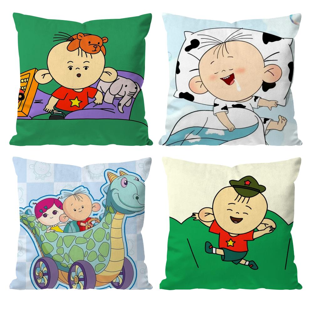 B-Big-Ear Tutu Anime Cushion Cover Pattern Printed Pillowcase for Living Room Sofa Cushion Cover & Bedroom Decor