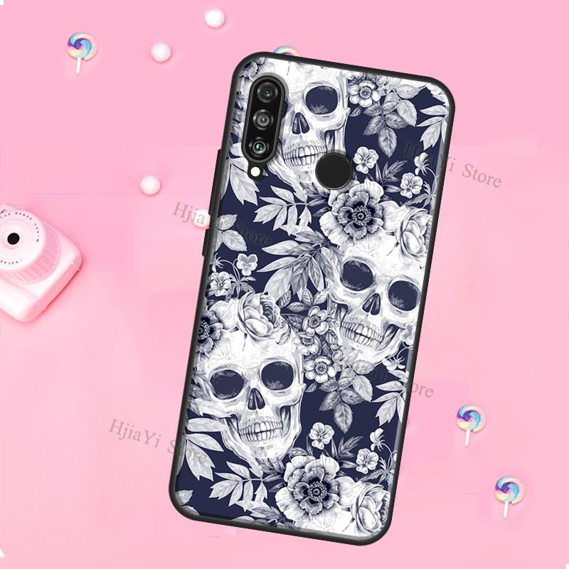 Horror Skull Gothic For Huawei Honor Magic 5 Lite X8 X9 X8a X9a 50 70 P20 P30 P40 P50 P60 Pro P Smart 2019 Case