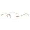 Anti Radiation Glasses for Women Men Rimless Computer Eyewear Anti Blue Light Frameless Eyeglasses