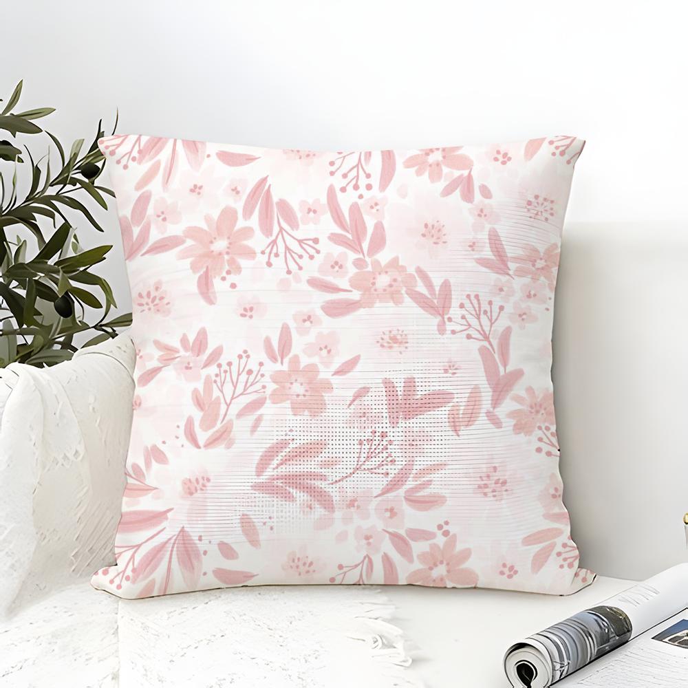 Romantic Elegant Floral Print Pillow Case linen pillow case sofa home decor cushion cover cushion cove