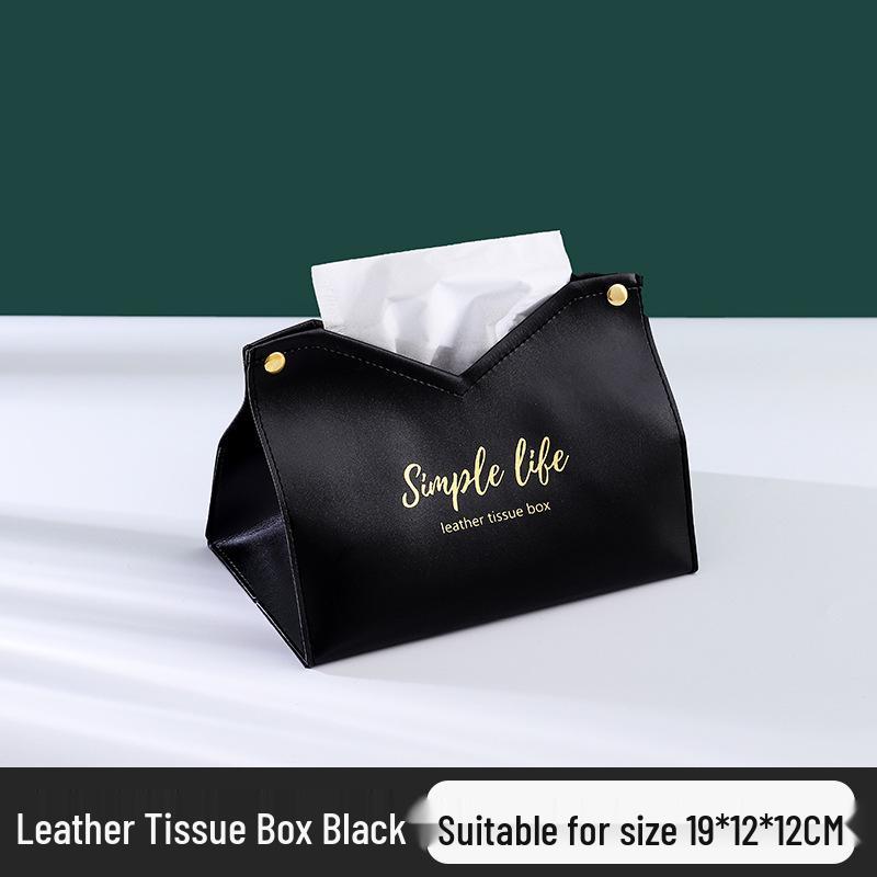 Girls' Leather Tissue Box Cover - Portable for Home, Car, or Living Room