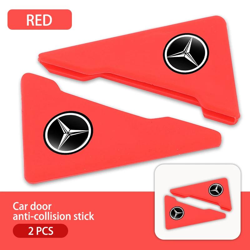 4Pcs Car Door Anti-Collision Stick Silicone Protection Covers For Mercedes Benz C180 C300 W124 W176 W177 C200 C260 GLC CLE CLA FE1