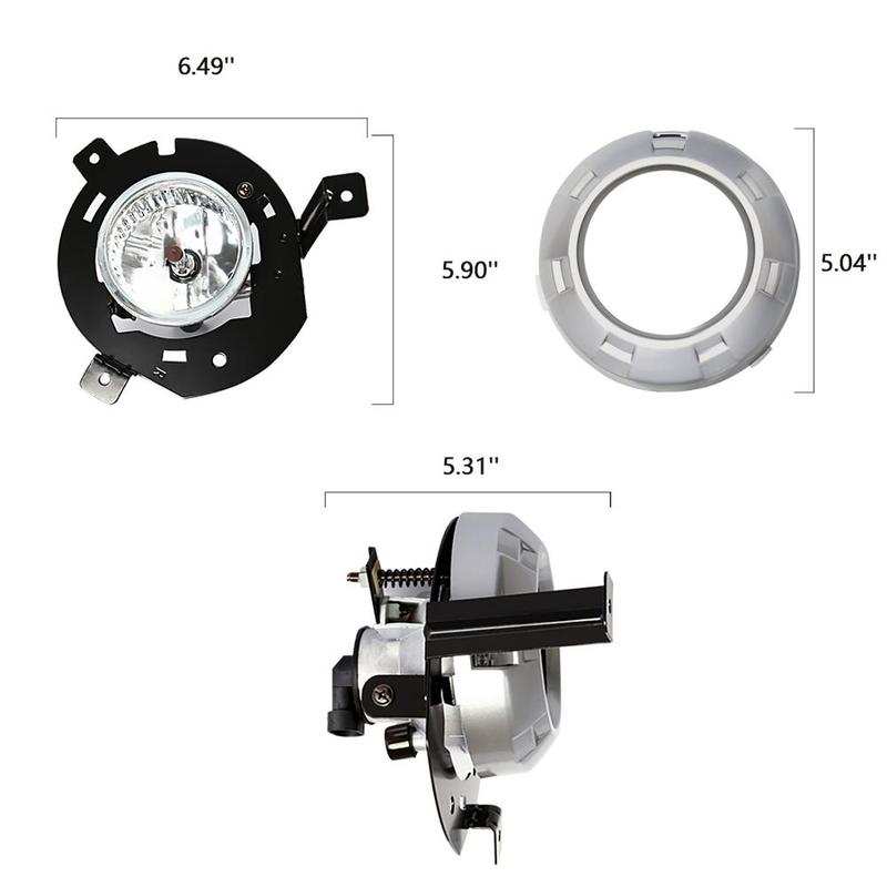 M&C For MITSUBISHI TRITON L200 2006~2008 2PCS Car Fog Lights Assembly Super Bright Reliable Performance Daytime Running Lamp