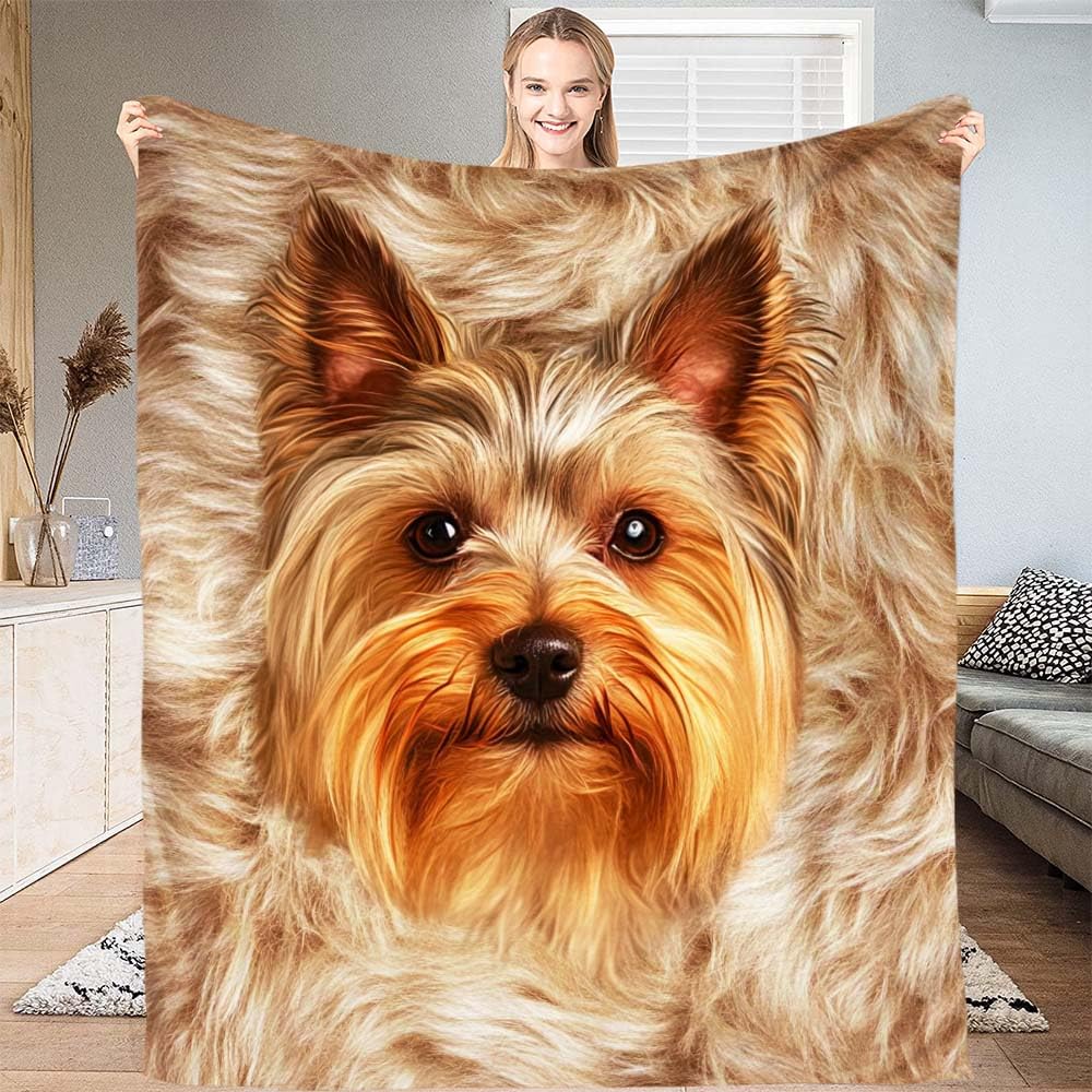 West Highland Terrier Terrier Fleece Blanket Cute Westies Dog Throw Blanket Super Soft Warm Flannel Blanket for Couch Bed Decor 75x90cm