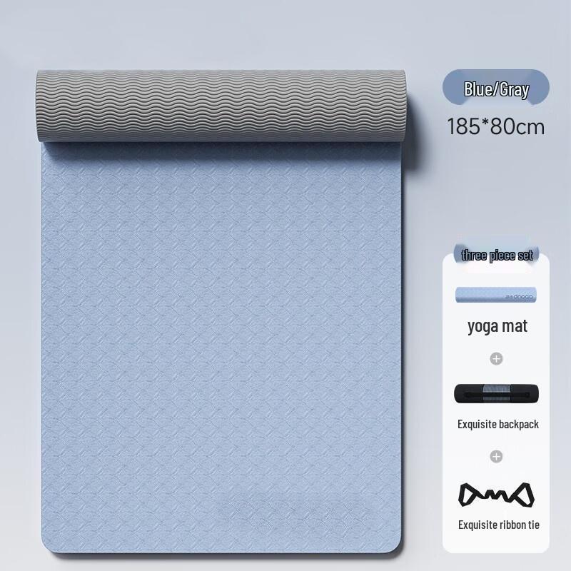 HANDUNYOU Thick TPE Yoga Mat with Alignment Lines