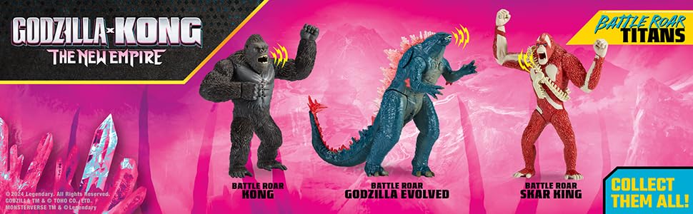 Playmates Toys Godzilla x Kong Battle Roar Godzilla 35506 7-inch Figure,