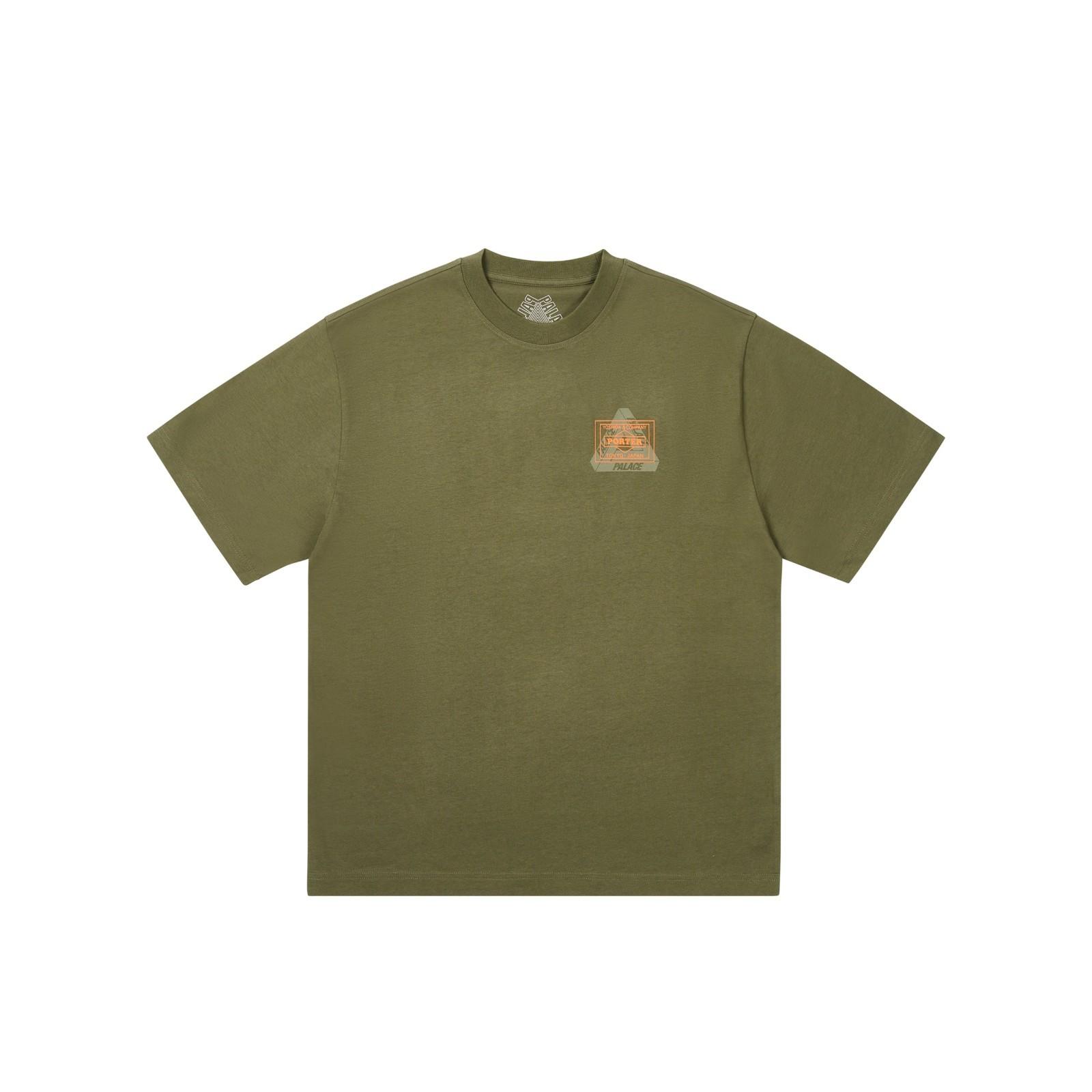 PALACE PORTER YOSHIDA Tee Olive L