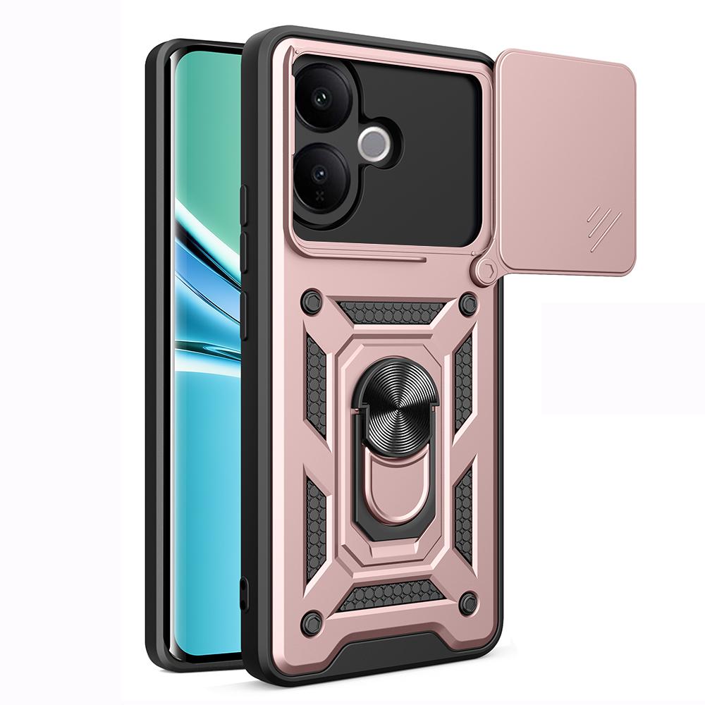 Armor Funda for VIVO V60 Lite Case Cover Slide Camera Protection Ring Holder Stand Shockproof Back Capa Funda