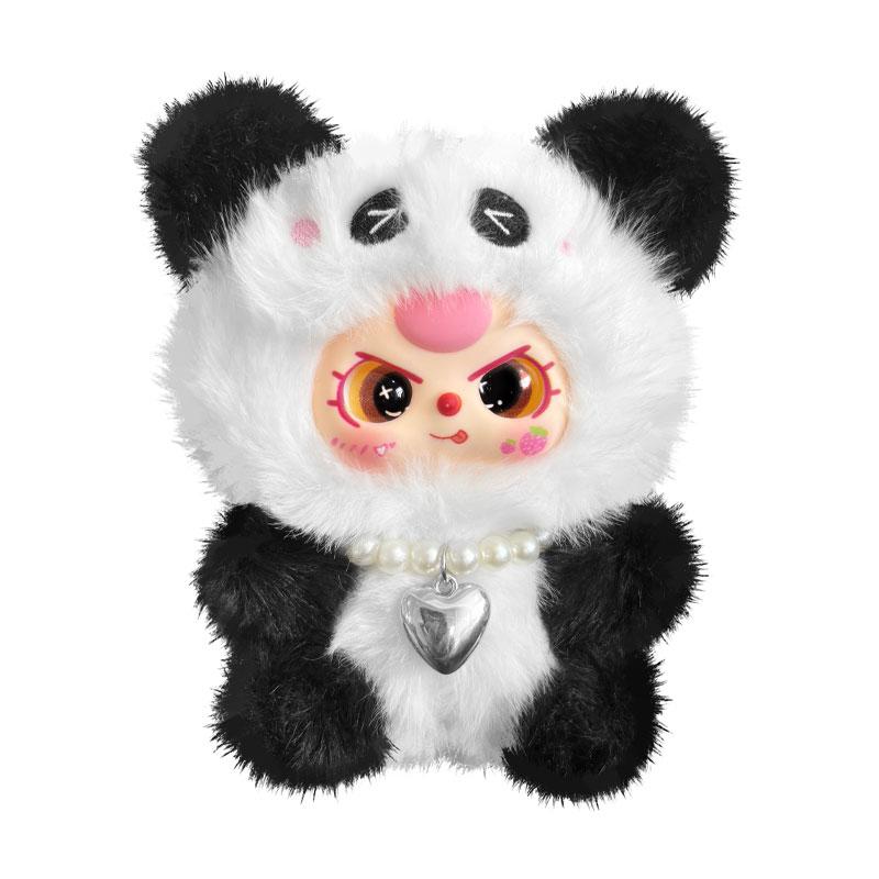 

Random Doll Face Kawaii Soft Playthings Animals Vinyl Face Plush Playthings Rabbit Panda Gift Idea Children Hang Bag Birthday Christmas Gift Idea