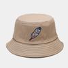 Vintage Ethnic Style Cotton Wide Brim Fisherman Hat For Sun Protection Outdoor Wear