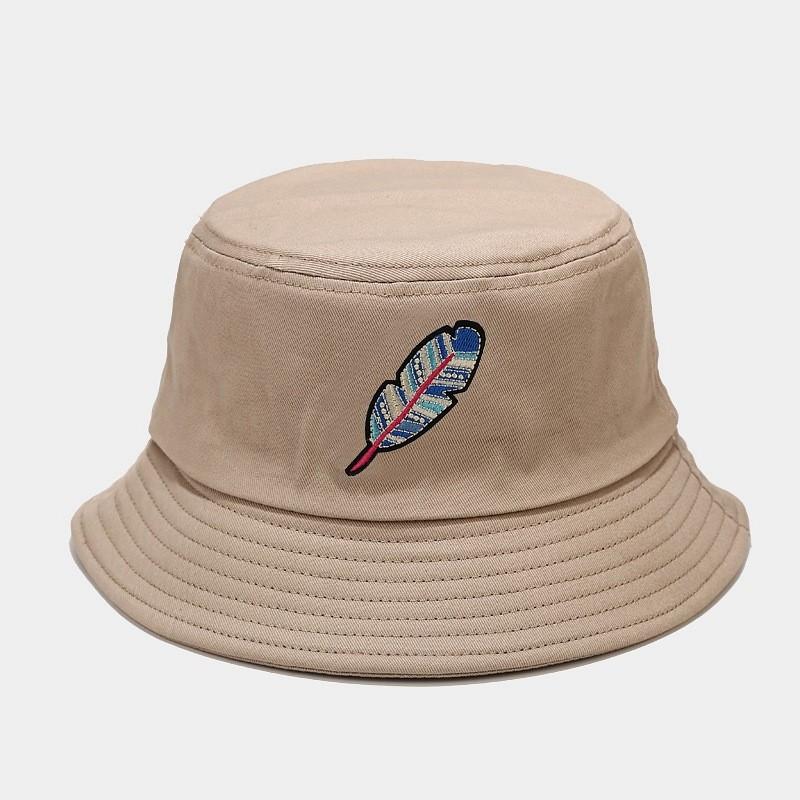 Vintage Ethnic Style Cotton Wide Brim Fisherman Hat For Sun Protection Outdoor Wear