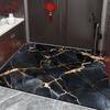 Modern Luxury Marble Carpets for Living Room Decor Fashion Gold Wire Sofa Side Coffee Tables Mat Non-slip Washable Bedroom Rugs