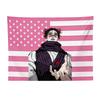 Tapiz Choso Rosa Bandera Americana Anime Colgante de Pared Estética Oscura Impresión Plana Decoración para Dormitorio Habitación de Estudiantes Regalo para Fans de JJK