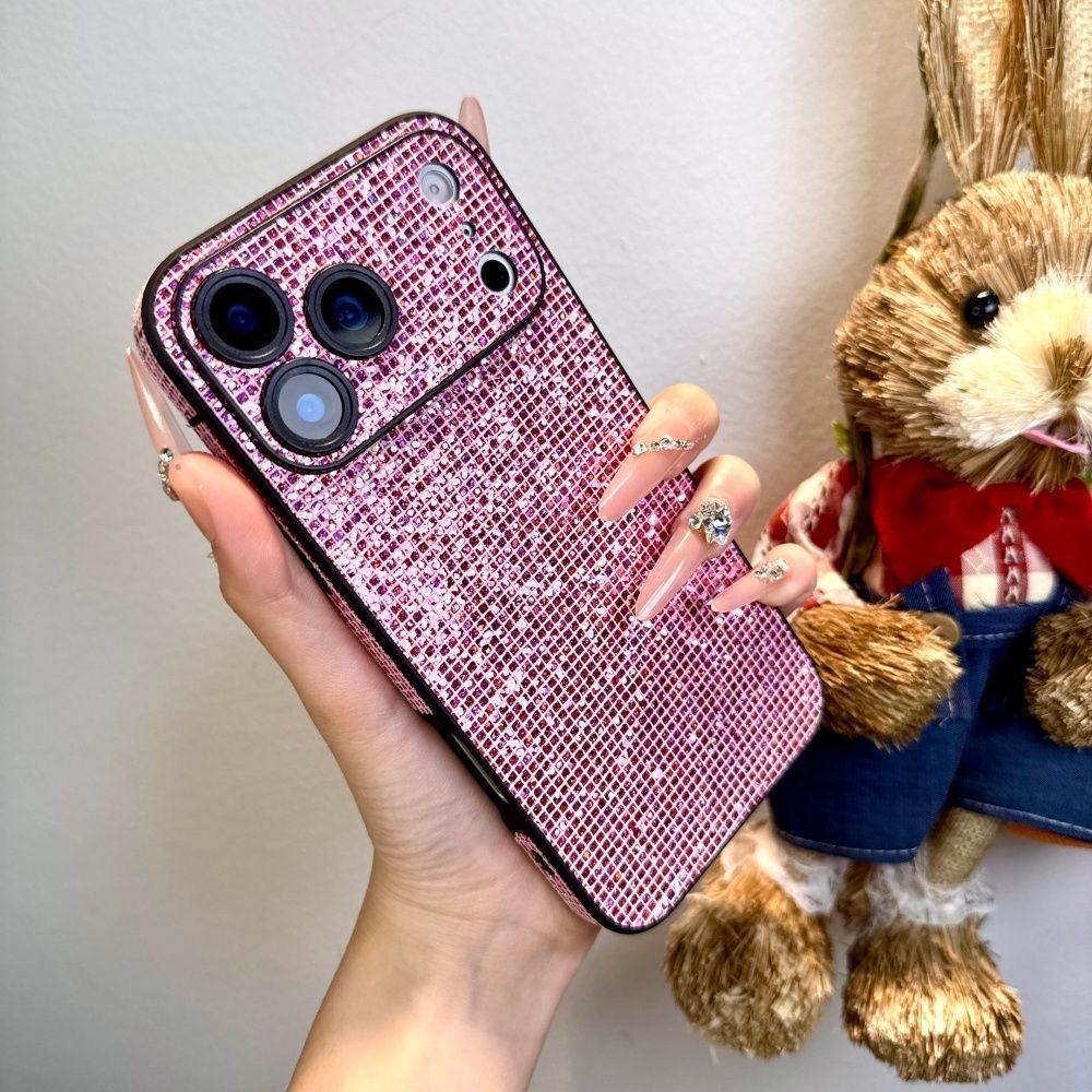 

Fashion Glitter Starry Sky Diamond Lens Protect Case For iPhone 17 16 15 14 13 12 Pro Max 11 Shiny Rhinestone Aesthetics Cover For iPhone 11