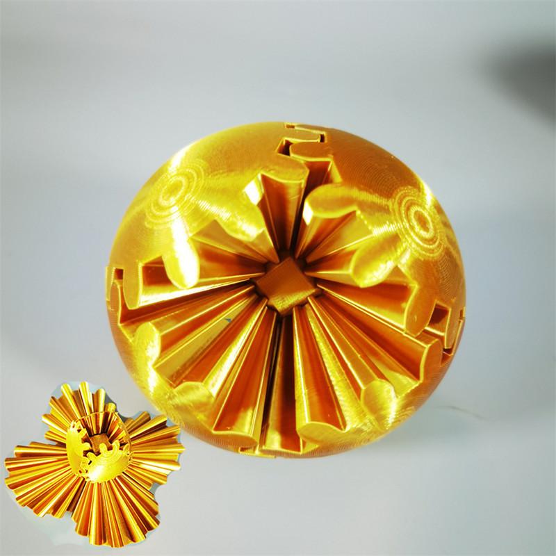 D Printed Colorful Creative Gear Ball Fidget Toy For Kids Rotating Stress Relief