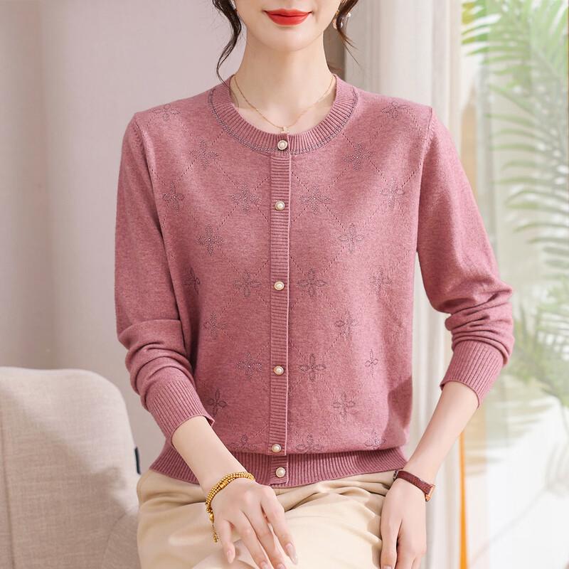 

Pasite Floral Diamante Women s Cardigan Sweater L