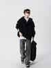 American Style Men's Plus Size Hooded Sweatshirt: Trendy Autumn/Winter Knitwear with High-End Vibe