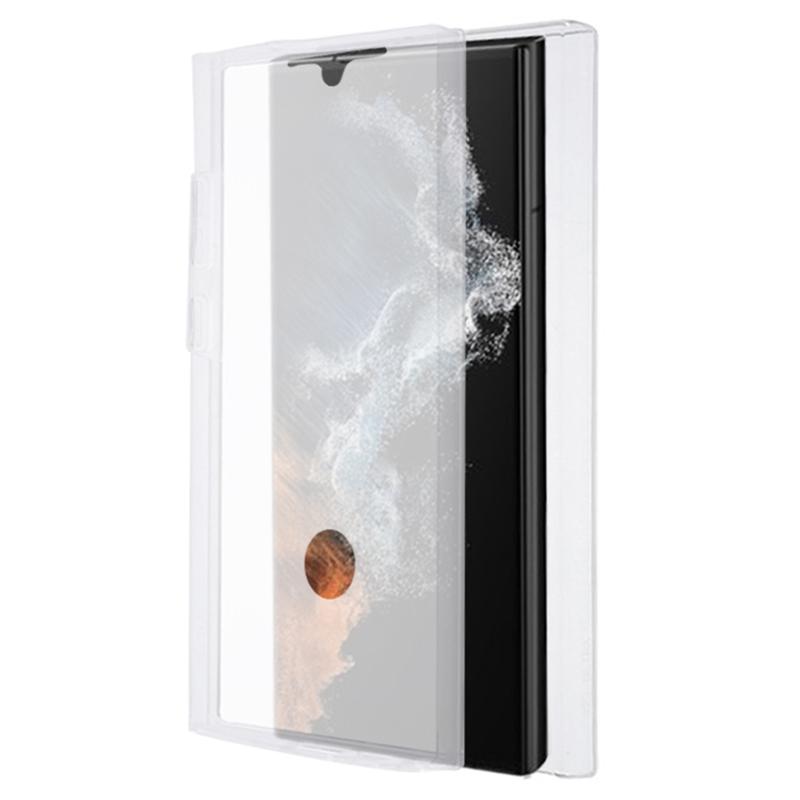

For Samsung Galaxy S24 Ultra Case Acrylic+TPU Phone Cover with PET Film All-Around Protection A