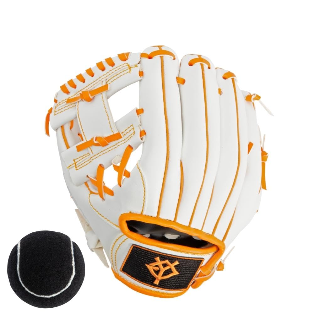 

Yomiuri Giants x GP Magic Catch Baseball Glove for Includes Soft Ball (GP) Toddlers, 8-inch, Left-Handed Throw, белый