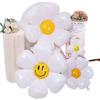 Spring Floral Aluminum Foil Balloons for Birthday Parties and Outdoor Events