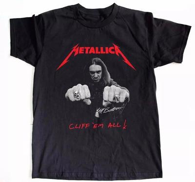Cliff Burton Cliff 'Em All Schwarz Unisex Größe S-4XL Unisex T-Shirt