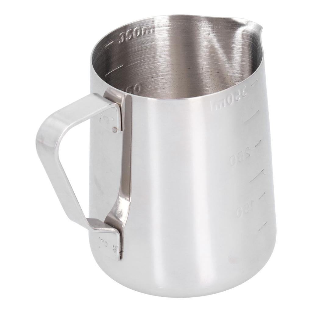 Džbánek na pěnění mléka Hrnek Nerezový Pěnič Kávová konvička s měřicí stupnicí pro domácí párty Bar 350 ml