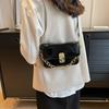 Stylish Pu Leather Chain Bag For Women Trendy Square Crossbody And Shoulder Bag
