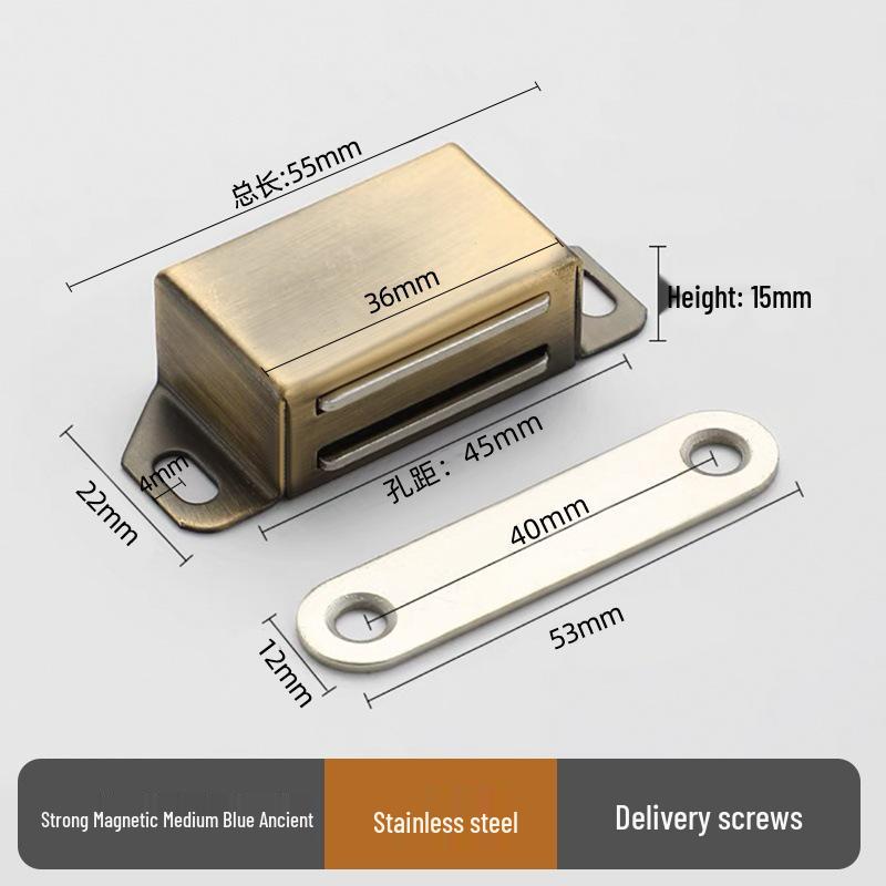 Modern Stainless Steel Magnetic Door Catch - Ball Latch Closure for Cabinet Accessories