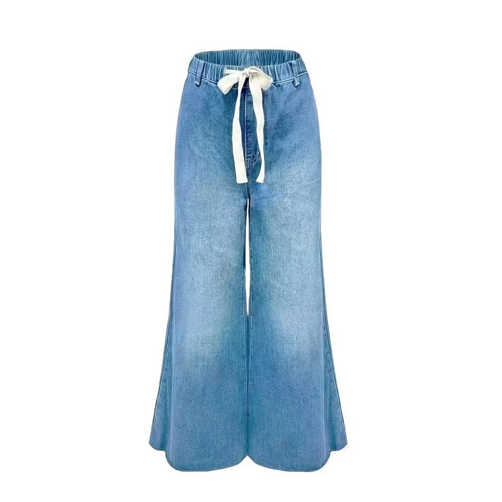 Damenhose Große Größe Stretch Jeans Lose Halbelastische Hose