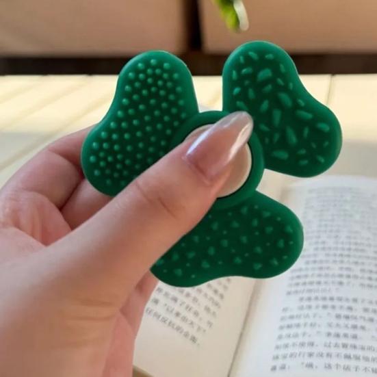 Koniczyna Odstresowująca Zabawka Sensoryczna Fidget Spinner Ergonomiczna Przenośna Podróżna Antystresowa 3 Tekstury Masaż Koniczyna Spinner Zabawka Dekompresyjna