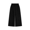 Latest Elastic Waist Loose Casual Pants for For Women with Cotton, Wide-leg Pants for Summer Dopamine Trousers Straight Pants All-match Pants