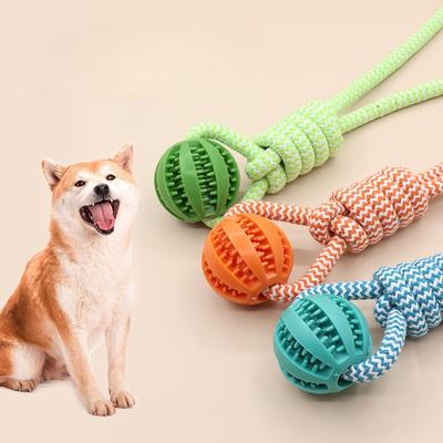 Pet Toys, Durable Dog Rope Knots, Rubber Balls for Grinding Teeth To Relieve Boredom, Dog Toys That Can't Be Bitten, Puppy Supplies, String Balls