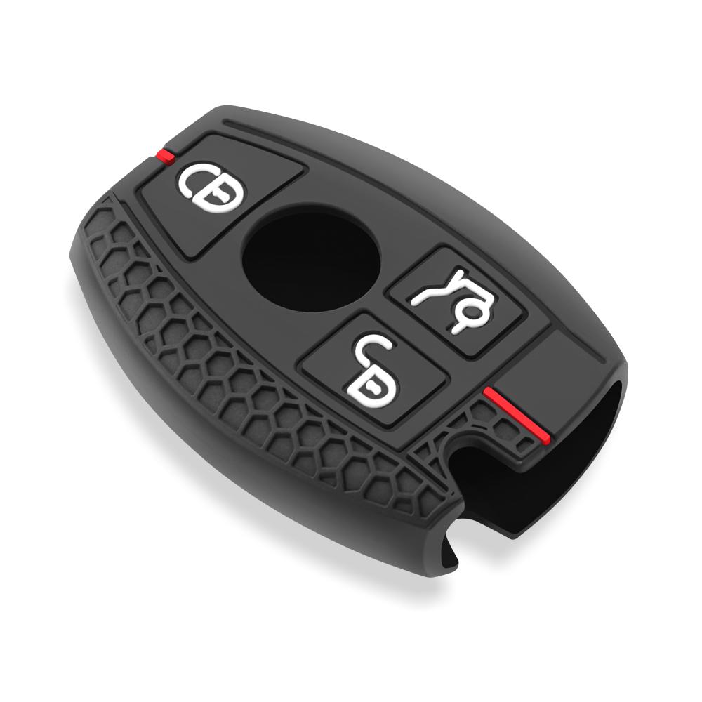 Silicone Car Key Case Cover for Mercedes Benz A B C E Class GLS GLA GLK GLC CLS CLA AMG W204 W205 W212 W463 W176 Keychain Fob