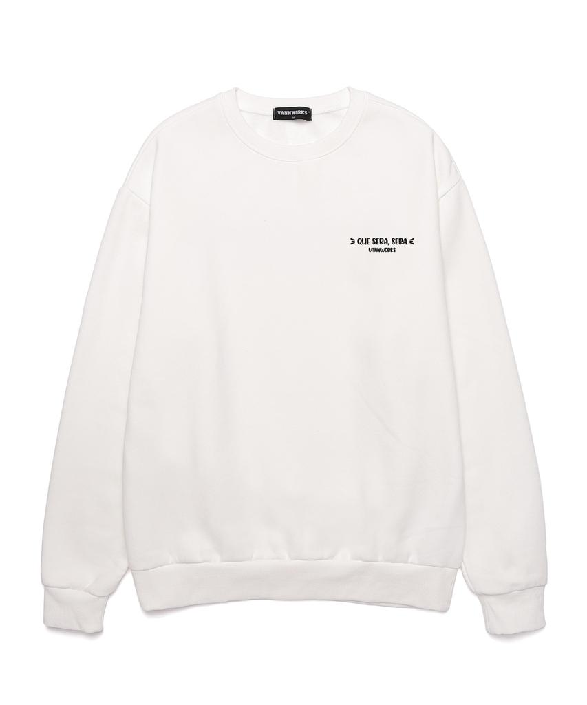 VANNWORKS Que Sera Sera Man Ver Oversized Sweatshirt (Vls0006) White (B Type)