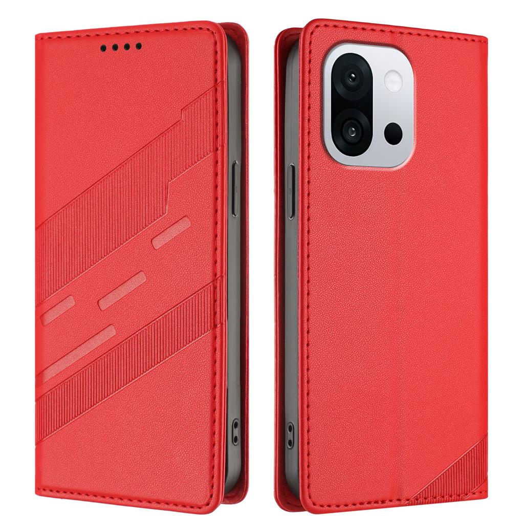 Etui na telefon OnePlus 13T 5G w stylu punk z wytłoczonym wzorem, portfel ze stojakiem, skórzany pokrowiec