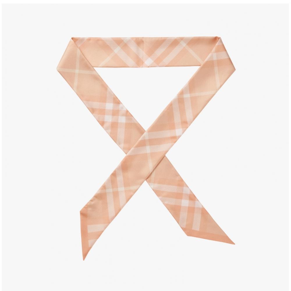 Burberry 8083299 A4470 Check Twily Silk Scarf