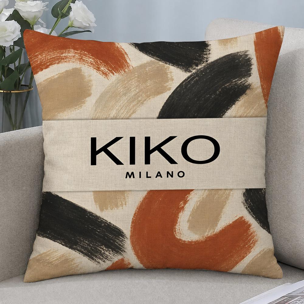 Brand KIKO MILANO Cushion Cover Cushion Covers Natural Linen Breathable Sofa Bedroom Decor Pillowcase
