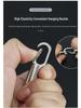 Stainless Steel Waterproof Pill Bottle Keychain - Portable Multi-Compartment EDC Storage.