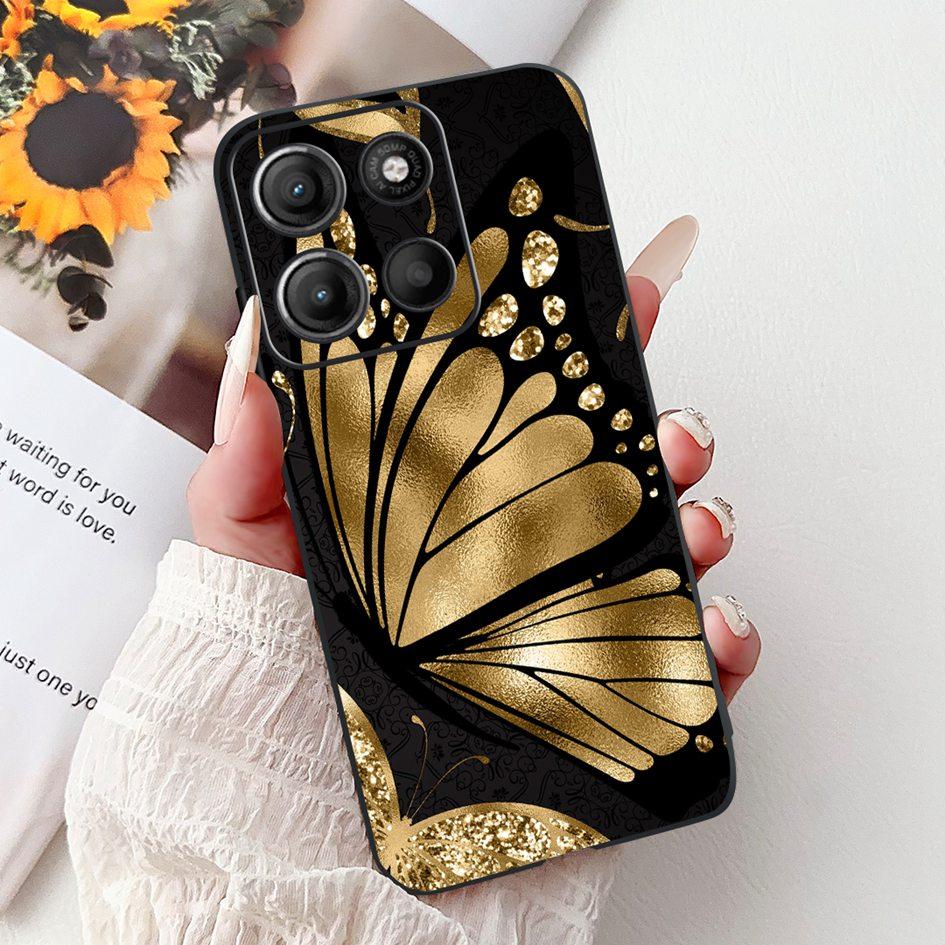 Silicone Case For Motorola Moto G15 G75 2024 Cover Cute Panda Lion Shockproof TPU Phone Cases For MotoG15 MotoG75 G 75 G 15 Etui