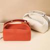 Modische Kosmetiktasche mit großem Fassungsvermögen Tragbare Hand-Kulturbeutel Leinwand Make-up-Organizer Reise