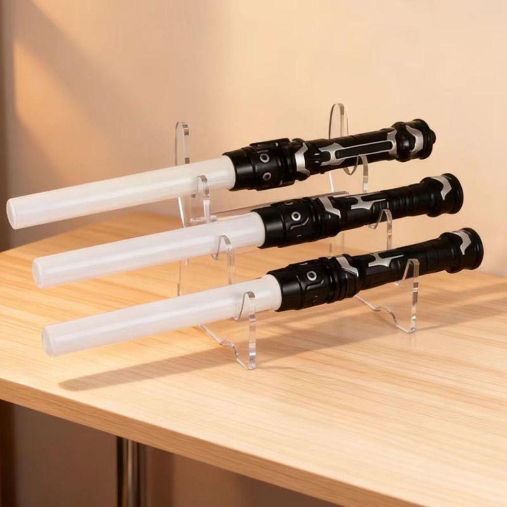 Acrylic Material Desktop Storage Rack Organizer Function Transparent Bamboo Flute Stand Universal Multi-layered