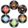 20pcs Artwork Vinyl Record Decoration Colorful Fake Records Stickers Record Wall Decal  Home